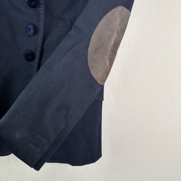 Dolce Gabbana Navy Corduroy Patch Blazer - Picture 8 of 11